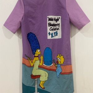 Purple Graphic T-Shirt Dress